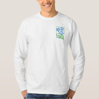 Mannen Lucky Dog Long Sleeve T-Shirt