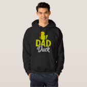 Mannen luidop Duckies Pap Duck Vaderdag Hoodie (Voorkant volledig)