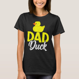 Mannen luidop Duckies Pap Duck Vaderdag T-shirt
