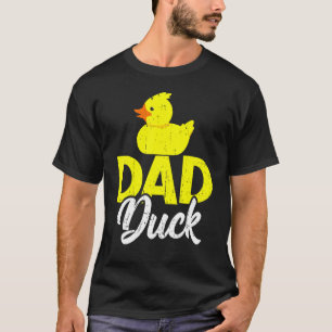 Mannen luidop Duckies Pap Duck Vaderdag T-shirt