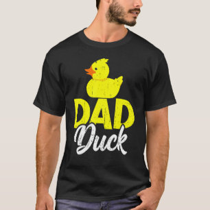 Mannen luidop Duckies Pap Duck Vaderdag T-shirt