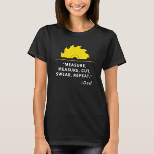 Mannen maatsnede snijkop Herhalen, Houtbewerkingsc T-shirt