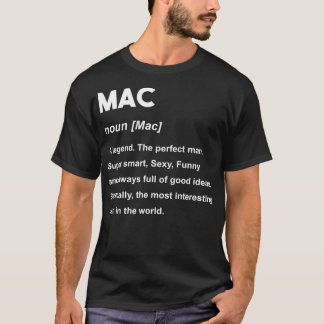 Mannen Mac-naam Mac T-shirt