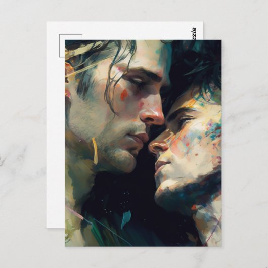 Mannen Madly in Love Briefkaart (Voorkant / Achterkant)