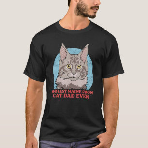 Mannen Maine Coon Cat Dad Eigenaar Maine Coon 1 T-shirt
