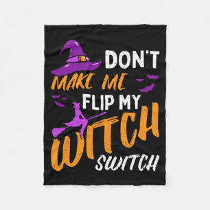 Mannen maken geen Flip Heksen Schakelaar Halloween Fleece Deken