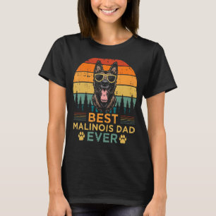 Mannen Malinois Dog Beste Malinois Pap Fath T-shirt