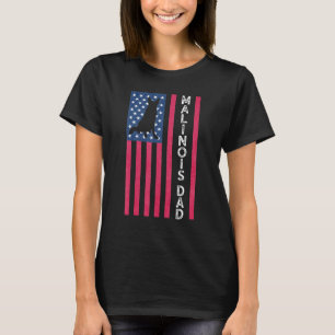 Mannen Malinois papa Belgisch herderdier Amerikaan T-shirt