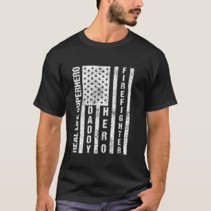 Mannen man Daddy Hero brandweerman Vader Day Gif T-shirt