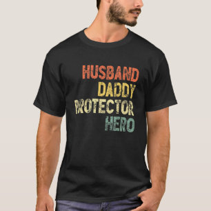 Mannen man en vader beschermster Hero Best Papa Ev T-shirt