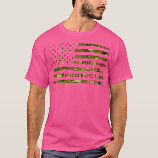 Mannen man en vader beschermster Hero Funny Father T-shirt