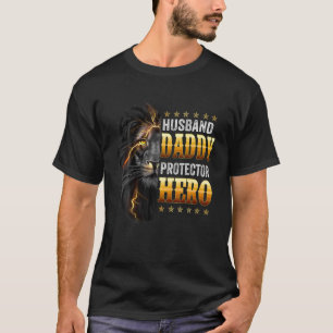 Mannen man en vader beschermt Hero voor vaders vad T-shirt