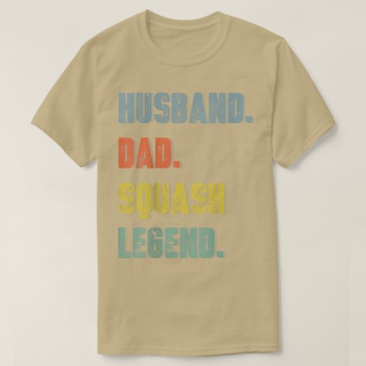 Mannen man Pap Squash Legend  vaders da T-shirt (Design voorkant)