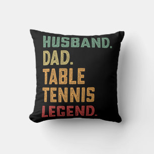 Mannen man pap tafel Tennis Legend Kussen