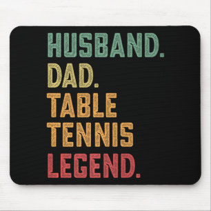 Mannen man pap tafel Tennis Legend Muismat