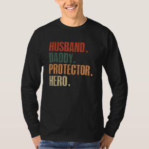 Mannen man papa beschermster pap Hero Fat T-shirt