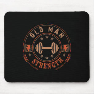 Mannen Man Sterkte Gym Shirt Vaderdag Cadeautje Muismat