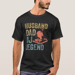 Mannen man vader Dj Legend Dj Disk Jockey Music P T-shirt