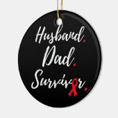 Mannen man vader Survivor Stroke Awareness Keramisch Ornament (Links)
