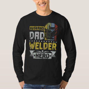 Mannen man vader Welder Hero T-shirt