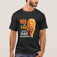 Mannen Man van God Man Papa Opa Leeuw Vintage