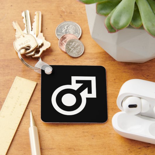Mannen Mannelijk geslachtspijl symbool openbaar Sleutelhanger (Bureau)