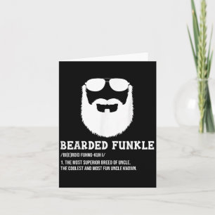 Mannen Mannen baarde oom papa baarde Funkle Funny Kaart