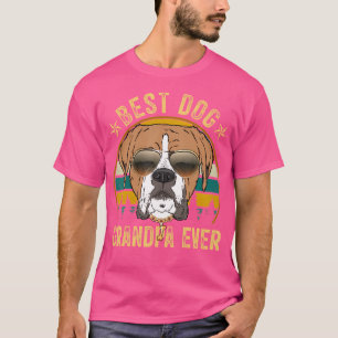 Mannen Mannen Beste Hondenopa Ooit Boxer Vaderdag T-shirt