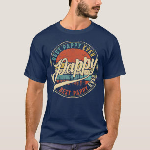 Mannen Mannen Beste Pappy Ooit Retro Papa T-shirt