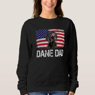 Mannen Mannen Deen Papa US Flag 4th of July Patrio Trui