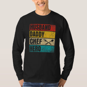 Mannen Mannen man papa chef-kok hero Vaderdag vade T-shirt