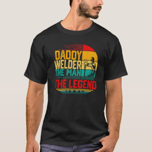 Mannen Mannen papa lasser het Man de legende T-shirt