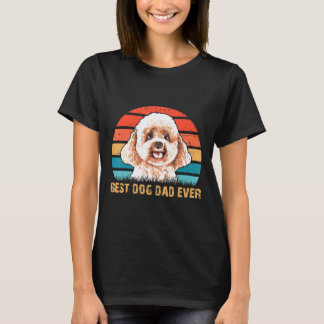 Mannen Mannen Quote Beste Hond Papa Ooit  Poedel L T-shirt