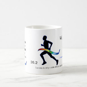 Mannen marathon met Puzzle Ribbon Koffiemok