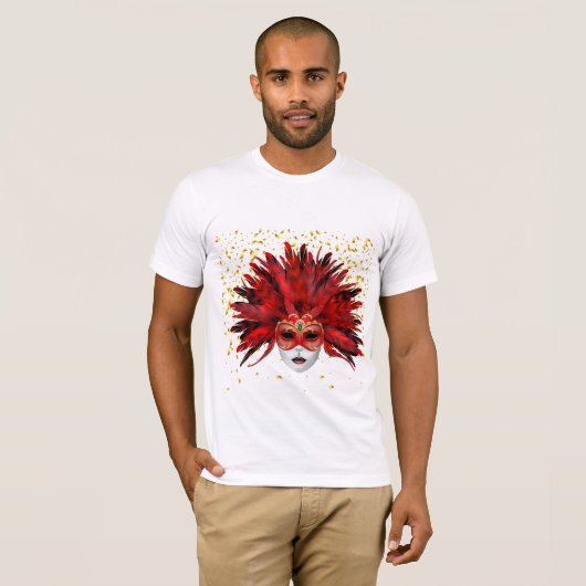 Mannen Mardi Gras Shirt (Voorkant volledig)