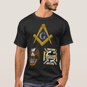 Mannen Mason Scottish Rite Knight Templar T Shirt