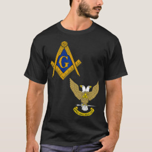 Mannen Mason Scottish Rite Split T Shirt Masonic T