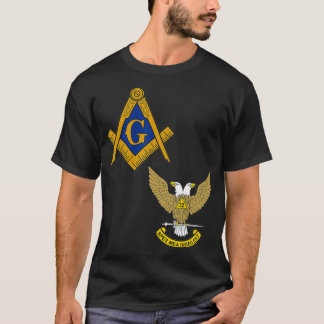 Mannen Mason Scottish Rite Split T Shirt Masonic T