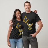 Mannen Mason Scottish Rite Split T Shirt Masonic T (Unisex)