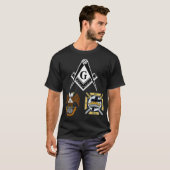 Mannen Mason Scottish York Rite T Shirt Masonic T- (Voorkant volledig)