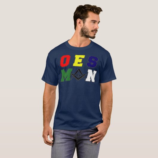 Mannen Masonic OES Man T-shirt (Voorkant volledig)