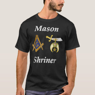 Mannen Masonic Shriner Split Mason T Shirt