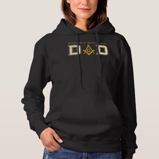 Mannen Masonic World's grootste pap vrijmetselaar  Hoodie (Voorkant)
