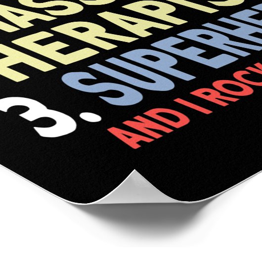 Mannen massagetherapie Pap en massagetherapeut Poster (Hoek)