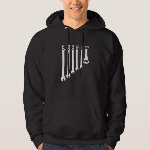 Mannen Mechanic Car Beer Alcohol WFrench Craftsman Hoodie