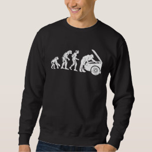 Mannen Menselijke Evolutie Automechanicien Auto Va Trui