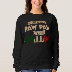Mannen met de beste Paw zijn Italiaanse vlag Pa Trui