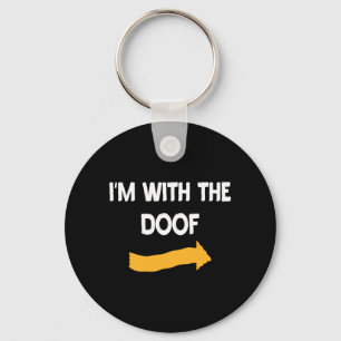 Mannen Met Doof Halloween Kostuum Grappige Koppels Sleutelhanger