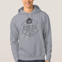 Mannen met een gehamerd sweatshirt