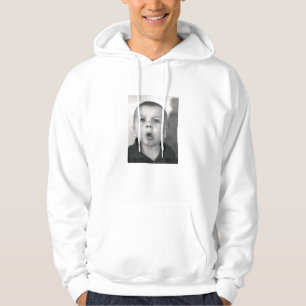 Mannen met een gespannen overhemd met aangepast Af Hoodie